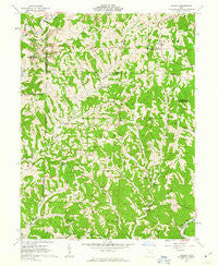 Dalzell Ohio Historical topographic map, 1:24000 scale, 7.5 X 7.5 Minute, Year 1961