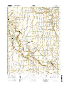 Darbyville Ohio Current topographic map, 1:24000 scale, 7.5 X 7.5 Minute, Year 2016