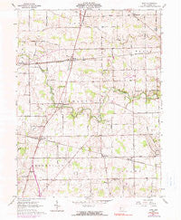 Dawn Ohio Historical topographic map, 1:24000 scale, 7.5 X 7.5 Minute, Year 1961