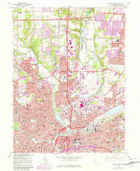 Dayton North Ohio Historical topographic map, 1:24000 scale, 7.5 X 7.5 Minute, Year 1965