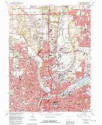 Dayton North Ohio Historical topographic map, 1:24000 scale, 7.5 X 7.5 Minute, Year 1965