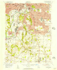 Dayton South Ohio Historical topographic map, 1:24000 scale, 7.5 X 7.5 Minute, Year 1955