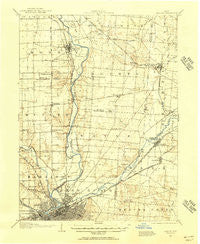 Dayton Ohio Historical topographic map, 1:62500 scale, 15 X 15 Minute, Year 1904