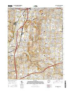 Dayton South Ohio Current topographic map, 1:24000 scale, 7.5 X 7.5 Minute, Year 2016