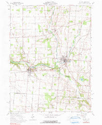 De Graff Ohio Historical topographic map, 1:24000 scale, 7.5 X 7.5 Minute, Year 1961