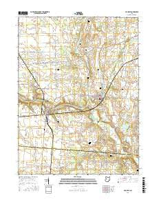 De Graff Ohio Current topographic map, 1:24000 scale, 7.5 X 7.5 Minute, Year 2016