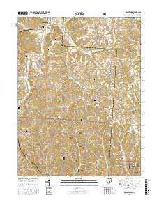 Deavertown Ohio Current topographic map, 1:24000 scale, 7.5 X 7.5 Minute, Year 2016