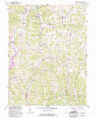 Deavertown Ohio Historical topographic map, 1:24000 scale, 7.5 X 7.5 Minute, Year 1961