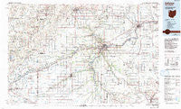 Defiance Ohio Historical topographic map, 1:100000 scale, 30 X 60 Minute, Year 1986