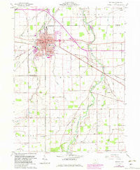 Delphos Ohio Historical topographic map, 1:24000 scale, 7.5 X 7.5 Minute, Year 1960