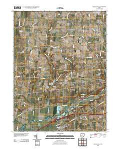 Donnelsville Ohio Historical topographic map, 1:24000 scale, 7.5 X 7.5 Minute, Year 2010