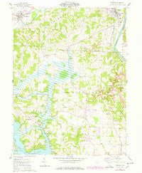 Dresden Ohio Historical topographic map, 1:24000 scale, 7.5 X 7.5 Minute, Year 1962