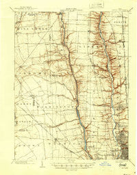 Dublin Ohio Historical topographic map, 1:62500 scale, 15 X 15 Minute, Year 1903