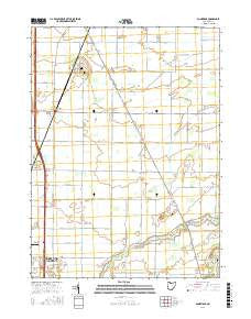 Dunbridge Ohio Current topographic map, 1:24000 scale, 7.5 X 7.5 Minute, Year 2016