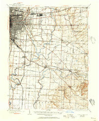 East Columbus Ohio Historical topographic map, 1:62500 scale, 15 X 15 Minute, Year 1925