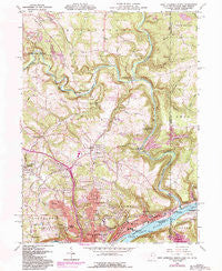 East Liverpool North Ohio Historical topographic map, 1:24000 scale, 7.5 X 7.5 Minute, Year 1960