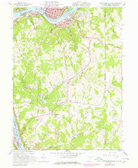 East Liverpool South Ohio Historical topographic map, 1:24000 scale, 7.5 X 7.5 Minute, Year 1960