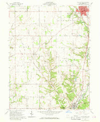 Eaton South Ohio Historical topographic map, 1:24000 scale, 7.5 X 7.5 Minute, Year 1960