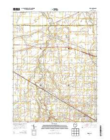 Elida Ohio Historical topographic map, 1:24000 scale, 7.5 X 7.5 Minute, Year 2013