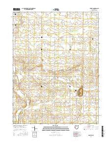 Erastus Ohio Current topographic map, 1:24000 scale, 7.5 X 7.5 Minute, Year 2016