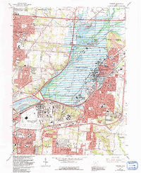 Fairborn Ohio Historical topographic map, 1:24000 scale, 7.5 X 7.5 Minute, Year 1965
