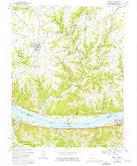 Felicity Ohio Historical topographic map, 1:24000 scale, 7.5 X 7.5 Minute, Year 1968