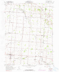 Fletcher Ohio Historical topographic map, 1:24000 scale, 7.5 X 7.5 Minute, Year 1961