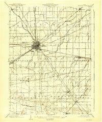 Fostoria Ohio Historical topographic map, 1:62500 scale, 15 X 15 Minute, Year 1903