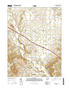 Frankfort Ohio Current topographic map, 1:24000 scale, 7.5 X 7.5 Minute, Year 2016