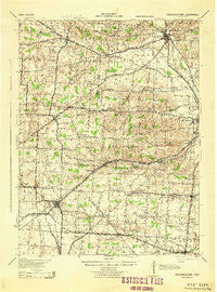 Fredericktown Ohio Historical topographic map, 1:62500 scale, 15 X 15 Minute, Year 1943