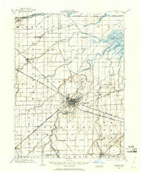 Fremont Ohio Historical topographic map, 1:62500 scale, 15 X 15 Minute, Year 1901