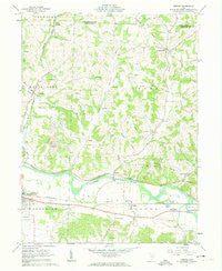 Fresno Ohio Historical topographic map, 1:24000 scale, 7.5 X 7.5 Minute, Year 1961