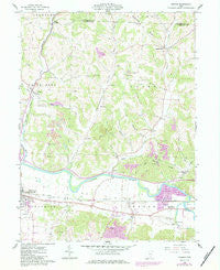 Fresno Ohio Historical topographic map, 1:24000 scale, 7.5 X 7.5 Minute, Year 1961