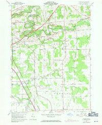 Gageville Ohio Historical topographic map, 1:24000 scale, 7.5 X 7.5 Minute, Year 1960