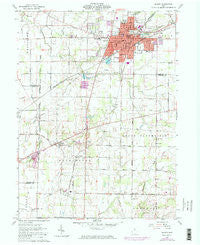 Galion Ohio Historical topographic map, 1:24000 scale, 7.5 X 7.5 Minute, Year 1960