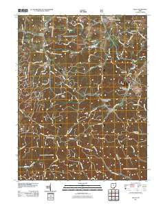 Gallia Ohio Historical topographic map, 1:24000 scale, 7.5 X 7.5 Minute, Year 2011