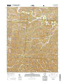 Gallia Ohio Historical topographic map, 1:24000 scale, 7.5 X 7.5 Minute, Year 2013