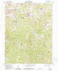 Gallia Ohio Historical topographic map, 1:24000 scale, 7.5 X 7.5 Minute, Year 1961