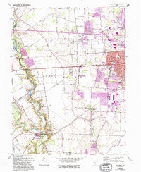 Galloway Ohio Historical topographic map, 1:24000 scale, 7.5 X 7.5 Minute, Year 1966