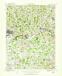 Gambier Ohio Historical topographic map, 1:62500 scale, 15 X 15 Minute, Year 1912
