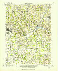 Gambier Ohio Historical topographic map, 1:62500 scale, 15 X 15 Minute, Year 1912