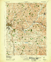 Gambier Ohio Historical topographic map, 1:62500 scale, 15 X 15 Minute, Year 1943