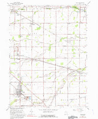 Genoa Ohio Historical topographic map, 1:24000 scale, 7.5 X 7.5 Minute, Year 1966