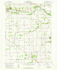 Gettysburg Ohio Historical topographic map, 1:24000 scale, 7.5 X 7.5 Minute, Year 1961