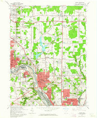 Girard Ohio Historical topographic map, 1:24000 scale, 7.5 X 7.5 Minute, Year 1962