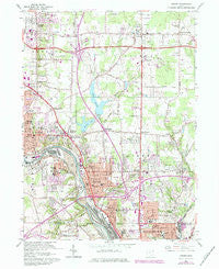 Girard Ohio Historical topographic map, 1:24000 scale, 7.5 X 7.5 Minute, Year 1962