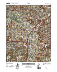 Glendale Ohio Historical topographic map, 1:24000 scale, 7.5 X 7.5 Minute, Year 2010