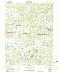 Glenford Ohio Historical topographic map, 1:24000 scale, 7.5 X 7.5 Minute, Year 1961