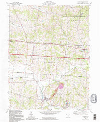Glenford Ohio Historical topographic map, 1:24000 scale, 7.5 X 7.5 Minute, Year 1992