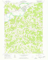Gnadenhutten Ohio Historical topographic map, 1:24000 scale, 7.5 X 7.5 Minute, Year 1962
